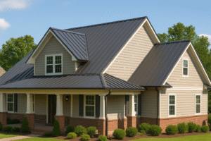 Indianapolis home with a metal roof